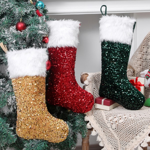 Julstrumpor Xmas Ornament GULD gold