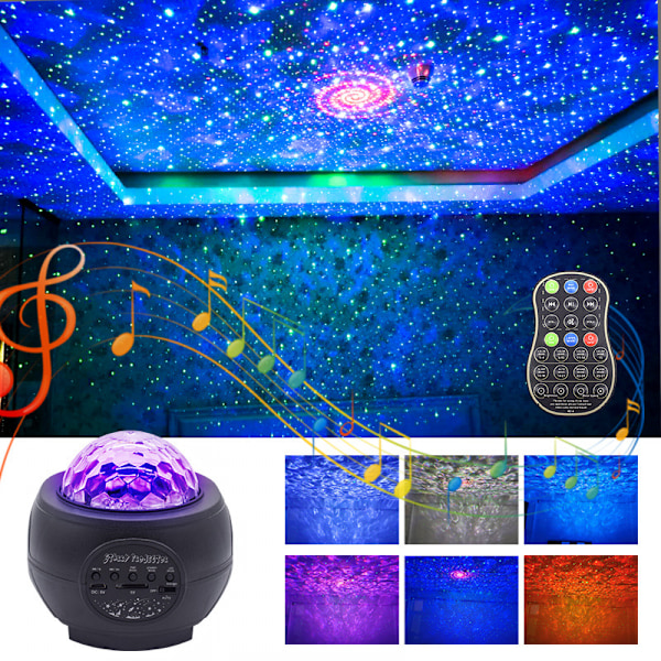 Night Light Stjerneprojektor, Galaxy Planets Project