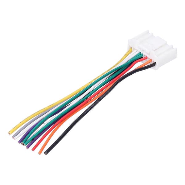 Dobbelt bilstereo ledningsnet stereo 12-bens ledningsstik interfacekabler passer til Nissan Versa/Sunny
