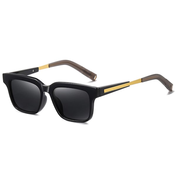 Universal Unisex Firkantede Anti Uv-briller Uv400 Klare Sommerbriller Kørebriller Qinhai Black