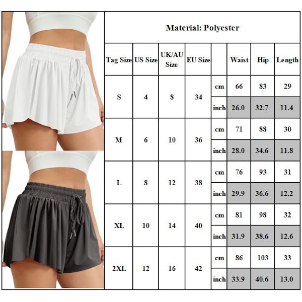 Bekväma shorts för kvinnor Casual Shorts Gym löparshorts med hög midja black M