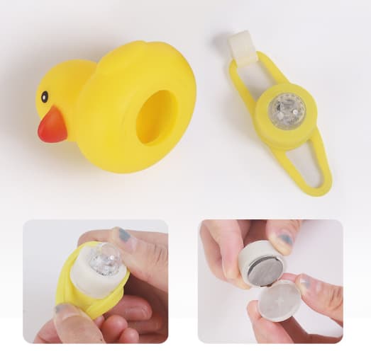 3 st Gummiduckor Bilprydnader med Gul Ducka Bakspegel
