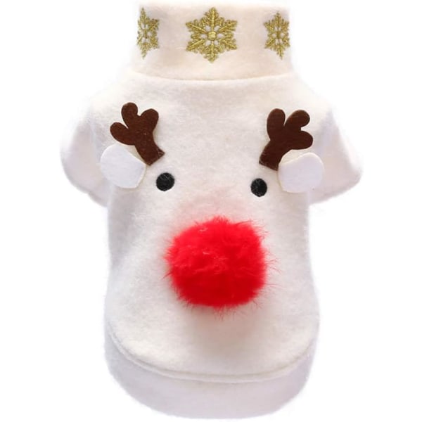 Jul Hunddräkt Djur Djur Vinter Varma Kläder Kappor Kappa Festkläder För Små Hundar Xl Stl.