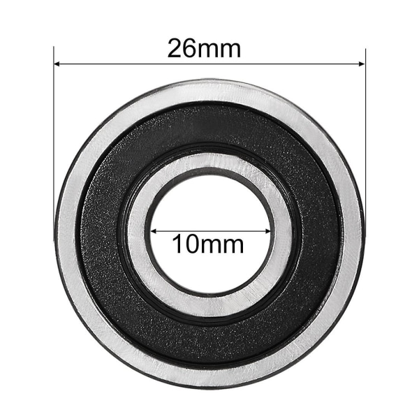 6000-2rs syväurakuulalaakeri 10 mm x 26 mm x 8 mm kaksoistiiviste