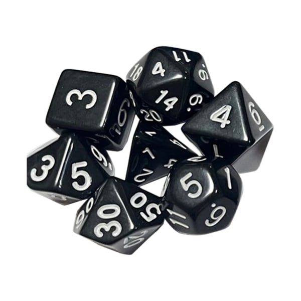 7 kpl DND-monitahoisia noppia RPG-noppia Dungeons & Dragons, Pathfinder-MTG, D&D-roolipeleihin, setti Yellow