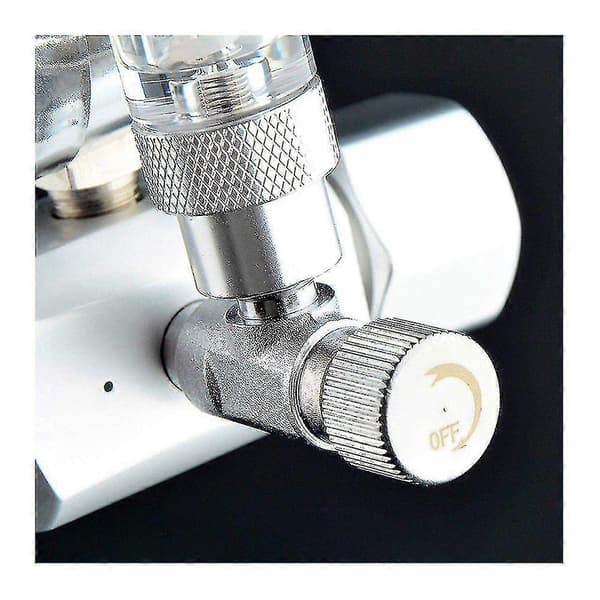 Co2 Trykkregulator Nattslukking W21.8 Grensesnitt Med Magnetventil 2 Trykkmålere Og Bobleteller For Akvariumsystem