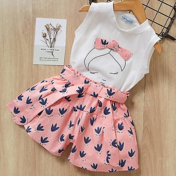 Baby Clothing Sets 6T / pink az803