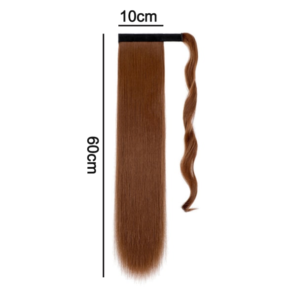 Clip In hestehale Forlengelse av hårklemmer Lang rett hestehale shape7
