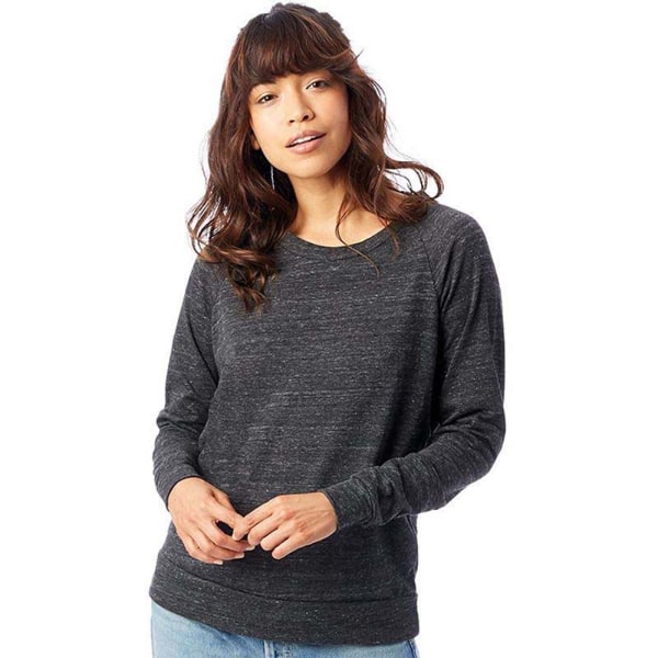 Alternativa kläder Dam/Dam Eco-Jersey Slouchy Pullover X Eco Ivory Eco Black M