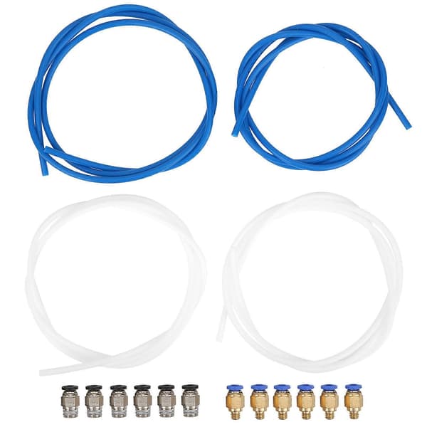 4 stk PTFE-slange 6 stk PC4M6-kobling 6 stk PC4M10-kobling 3D-skriver tilbehør