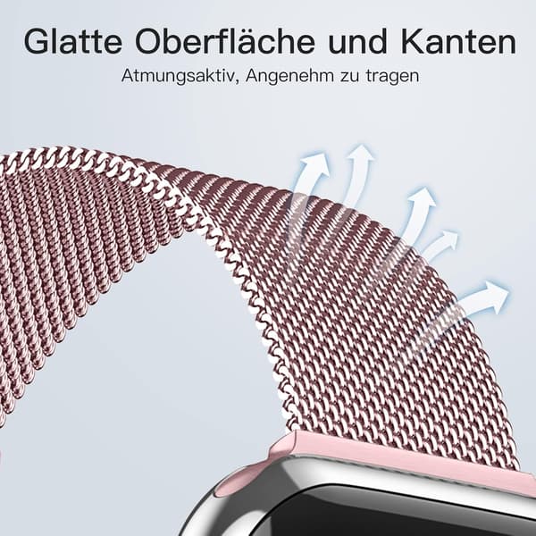 Guld/Pink Metal Rem til Apple Watch 40mm 38mm