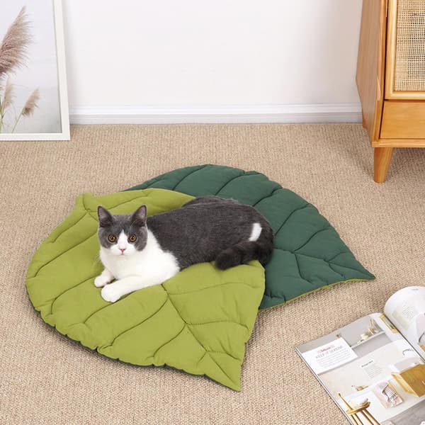 Vaskbar hundsengmatte Komfortabel burunderlag for sofa Kennel og Green Leaf