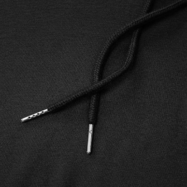 Hettegenser for kvinner Tenåringstopper Langermet Oversize Pullover-svart XL