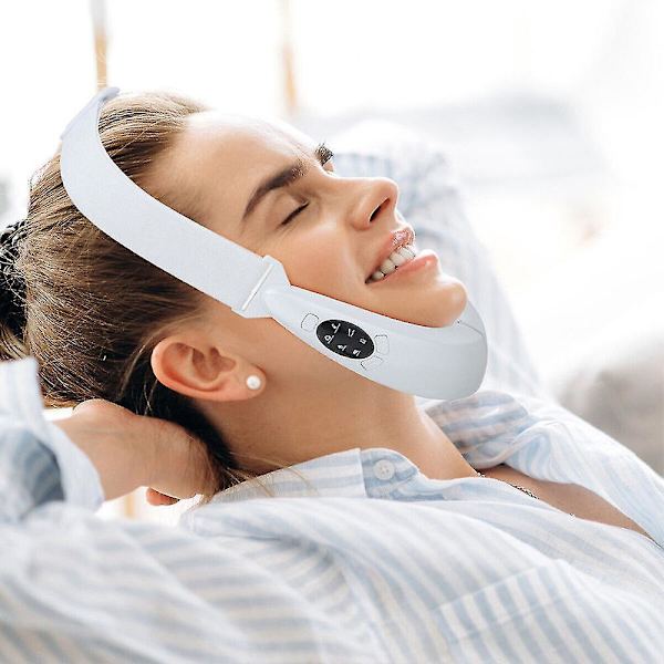 V-face Beauty Meter Shaping Massager Lifting Reduce Double Chin Slimming White