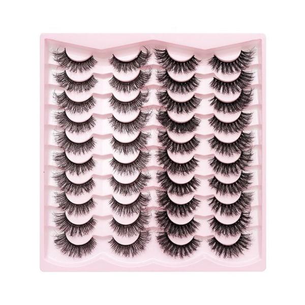Løsnegler Falske Øyevipper Cat-Eye Vipper Faux Mink Vipper Naturlig utseende Fluffy Wispy vipper som ser ut som extensions 3