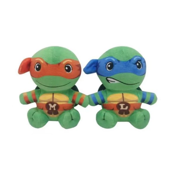 16cm Teenage Mutant Ninja Turtles Plush TMNT Leonardo Raphael Michelangelo Donatello Plushie Doll Stuffed Animal Toy Red