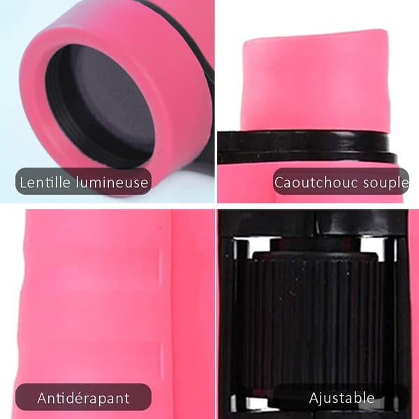 Kikare för barn Vikbar minikikare Girl Boy (Rosa)