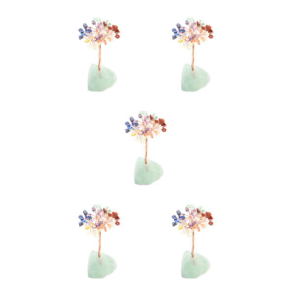1/2/3/5 Onnenpuu Kodin sisustus Hieno käsityö ja luonnollinen fluorspar+Multicolor 13cm 5PCS