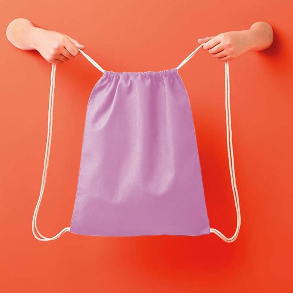 Nutshell Drawstring Gymsac  Ljusrosa/Naturlig Light Pink/Natural One Size