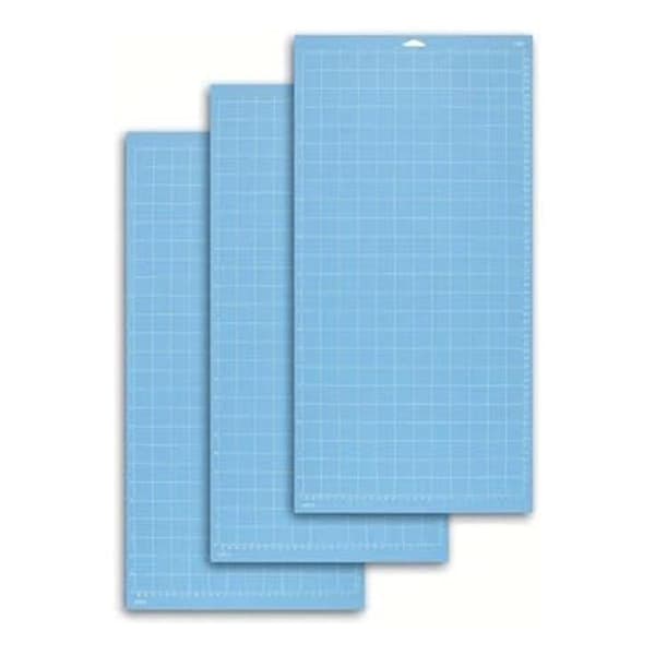 Erstatningsskjærematte kompatibel for -Maker 3, Explore 3, Air 2 skjærematte tilbehør 12x24 tommer, 3-pakning blå