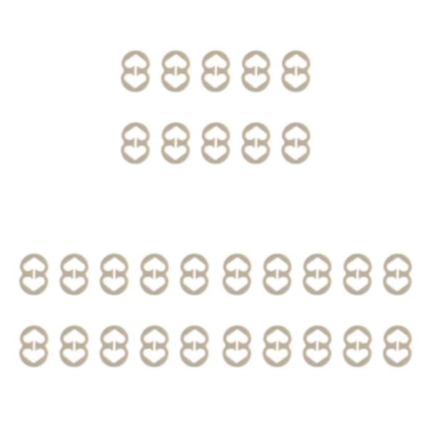 1/2/3/5 10 stk Dame BH Stropp Klips Erstatning Jenter Damer Skin Color 3PCS