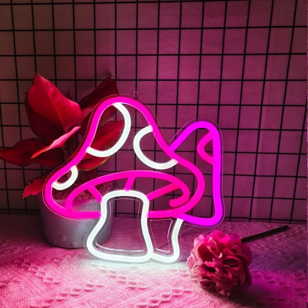 Mushroom Neon Light Svamp Neonskylt B B