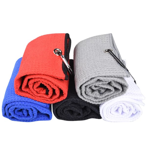 Mikrofiber våffelmönster golfhandduk | Rengöringsborste | Vikbar