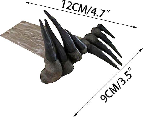 Halloween Horror Devil's Hand Bokmerke Devil's Claw Resin Craft S