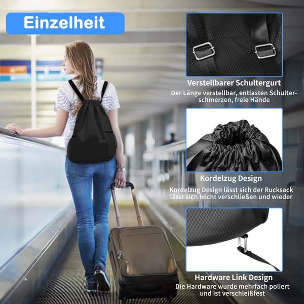Blå vanntett sportsbag