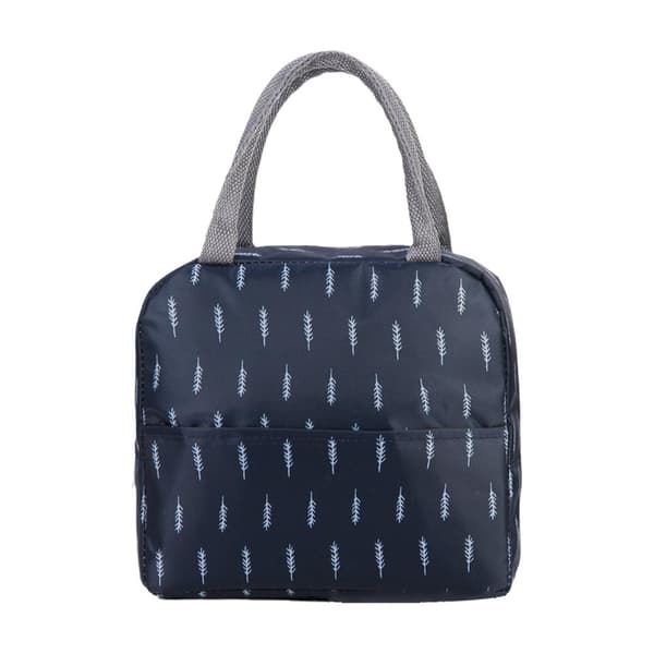 Bärbar förvaringsväska Thermal matlåda Håll varm sval Blue background  one-size