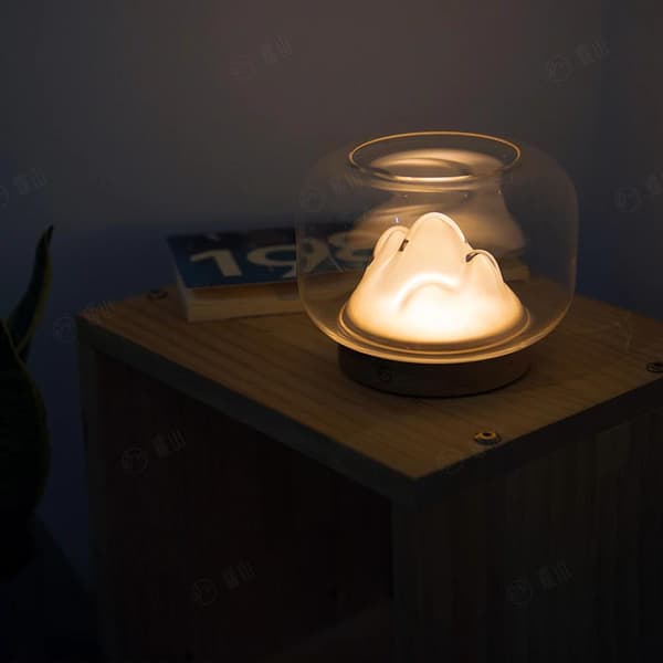 Warm Mountain Light Creative Glas Fish Tank Decoration