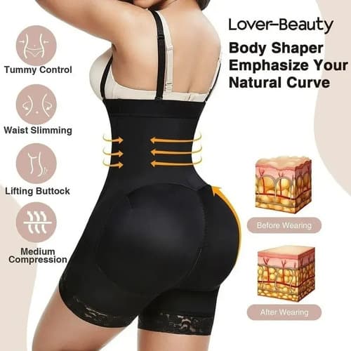 Colombiansk postpartum-girdel med reducerende waist trainer S Black
