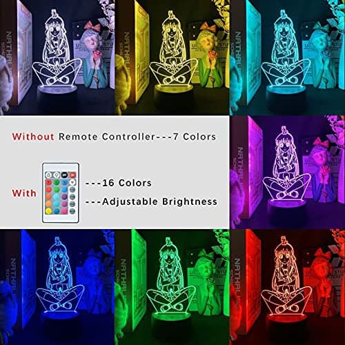 Touch Sensor 3D-billedlampe Honda Tohru Japansk Anime Proj