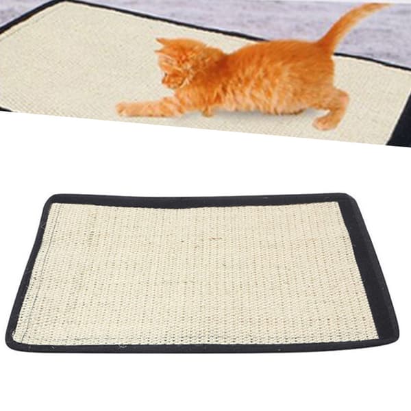 Sisal Material Cat Scratch Pad Enkel installation Slitstark Pet Scratch Matta för möbler skydd Small Size