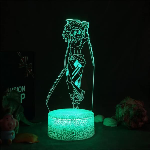 Kochou Shinobu 3D LED-ljus Anime Night Light Touch Adjustme