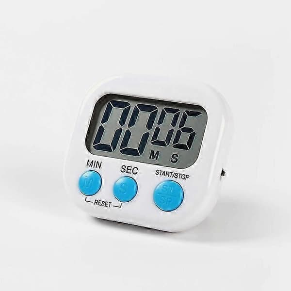 2-pakning digital kjøkkentimer, store tall, høy alarm, magnetisk bakside, stativ for matlaging og baking