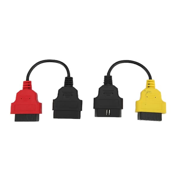 4 stk OBD2 skannerkabeladapter Diagnostisk kontakt Bilskanneverktøy Erstatning for Fiat ECU