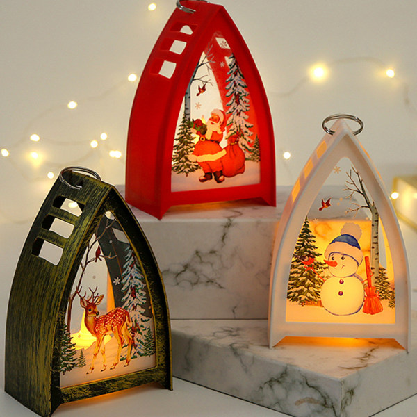 Christmas Night Lights, Christmas Snemand Julemand Bambi Jul red santa