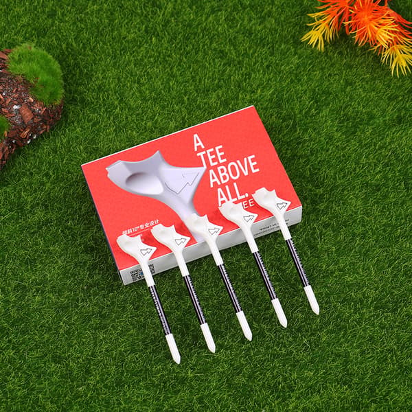 10 Golf Tees 10° Diagonal Insert Rhombic Golf Ball Hållare 8.3*2CM