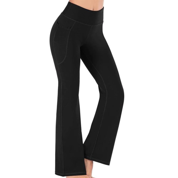 Women's Yoga Pants oose Wide eg Pants Pockets black L