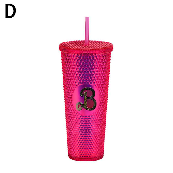 Barbie Dubbade Tumbler Mode Barbie Rosa Akryl Vattenkopp Wit bright pink 700ml
