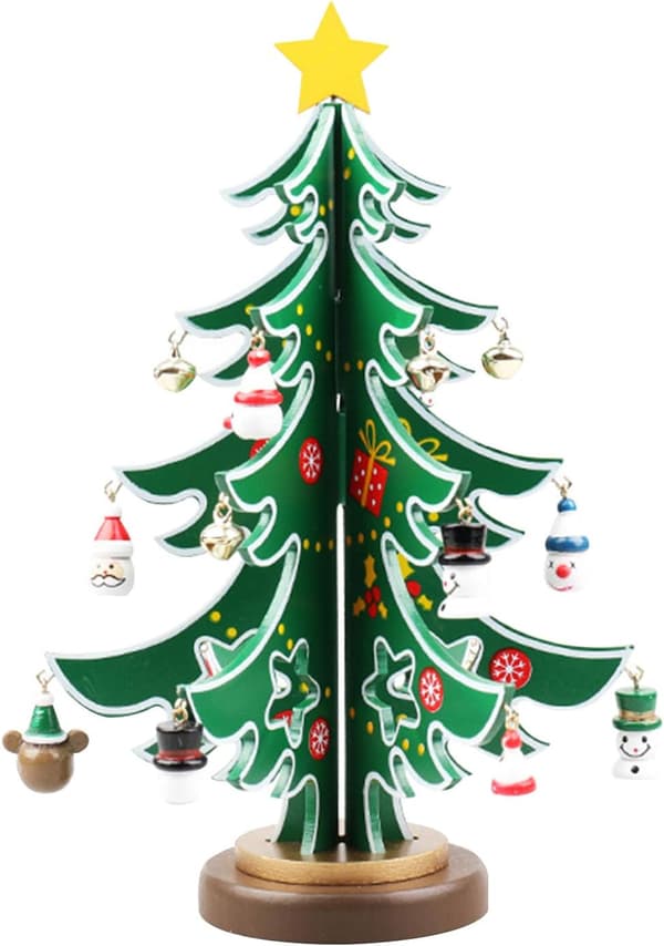 Julgran i trä - DIY Grön Julgransset Kreativ Min