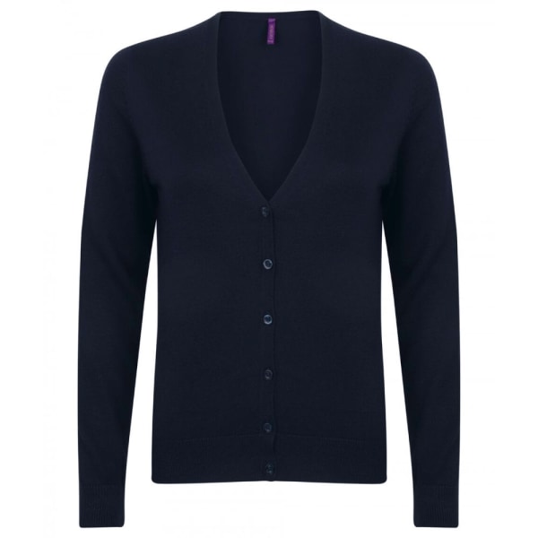 Henbury Dam/Dam V-ringad Cardigan  Marinblå Navy S