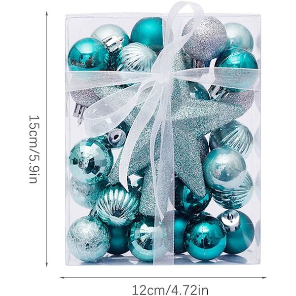 Boules de Noël, 30 boules de sapin de Noël de 3 cm, utsmyckningar