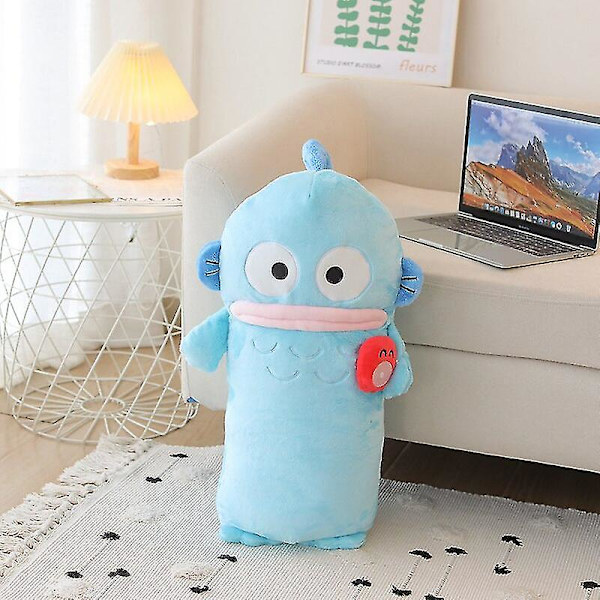 62 cm Kreativ plysch Fisk Monsterleksak Mjuk fylld Tecknad Djurdocka Flickvän Sova Lång Kudde Baby Barn Pojke Vän Gåva