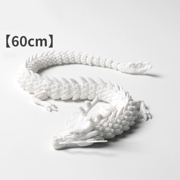3D-tulostettu nivelletty lohikäärme akvaarion maisemointikoriste C 60CM