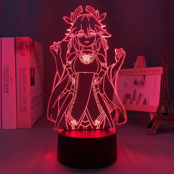 Genshin Impact Figure Model Light 3D Led IIIusiion Night Lam