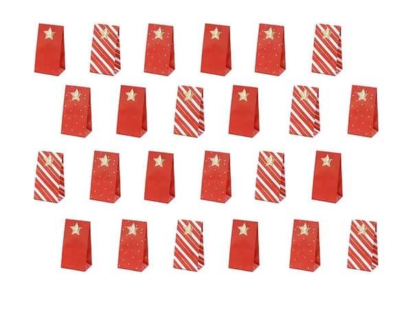DIY Julkalender Påsar - Adventskalender red