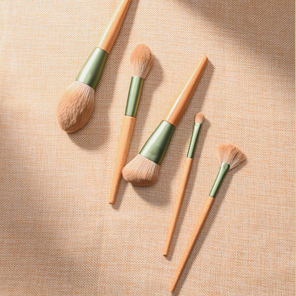 10 stk. Professionelt Makeup Børstesæt Foundation Blusher Kosmetik gray bag onesize