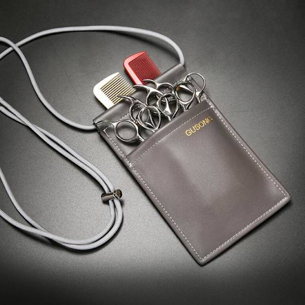 1/2 saxpåse PU-läder med justerbart axelbälte Grey 1 Pc